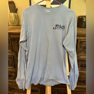 Comfort colors medium blueish purple long sleeve tee